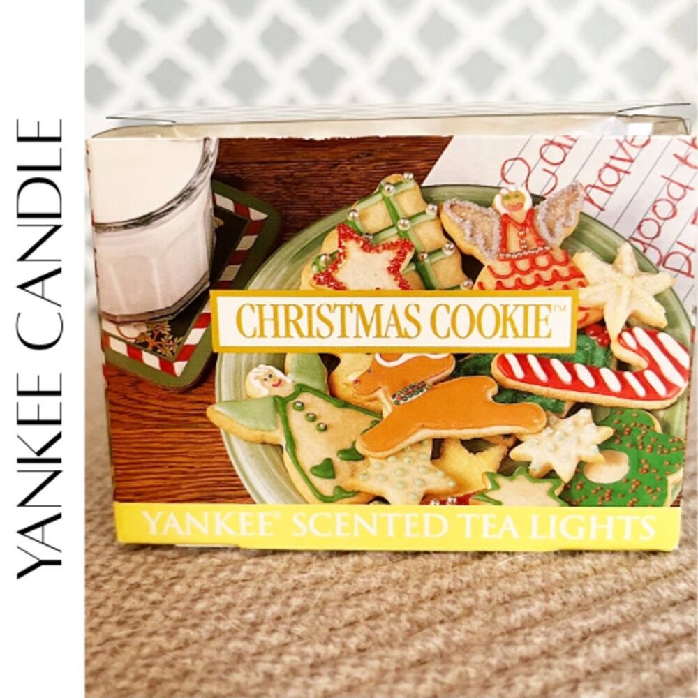 Yankee Candle Christmas Cookie Tealights 12 Pack Retired Discontinued NIB